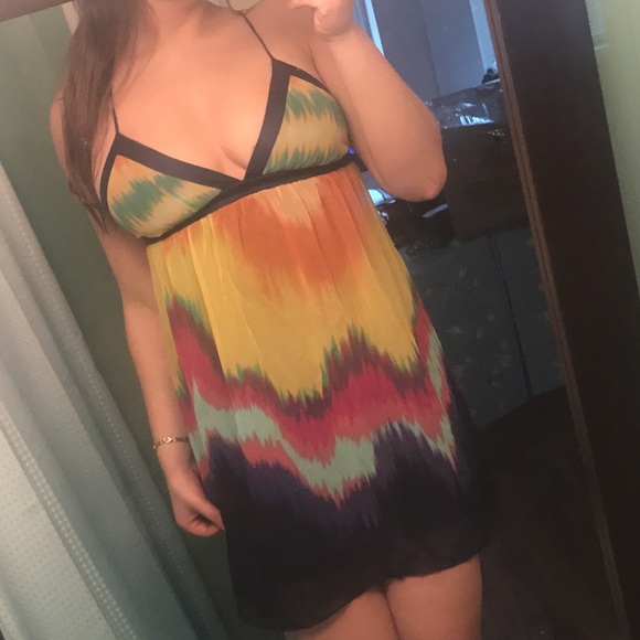 Forever 21 rainbow dress - Picture 2 of 3